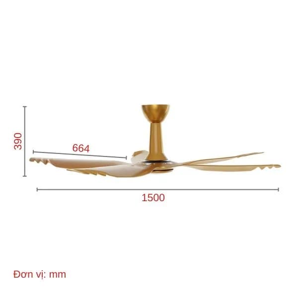 So sánh giá Quạt trần AC 5 cánh DC inverter ACF04D605 50W Vàng rẻ nhất? - Ảnh 10