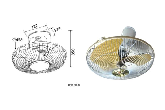 So sánh giá Quạt trần đảo Panasonic 3 cánh F-409QGO 45W rẻ nhất? - Ảnh 2