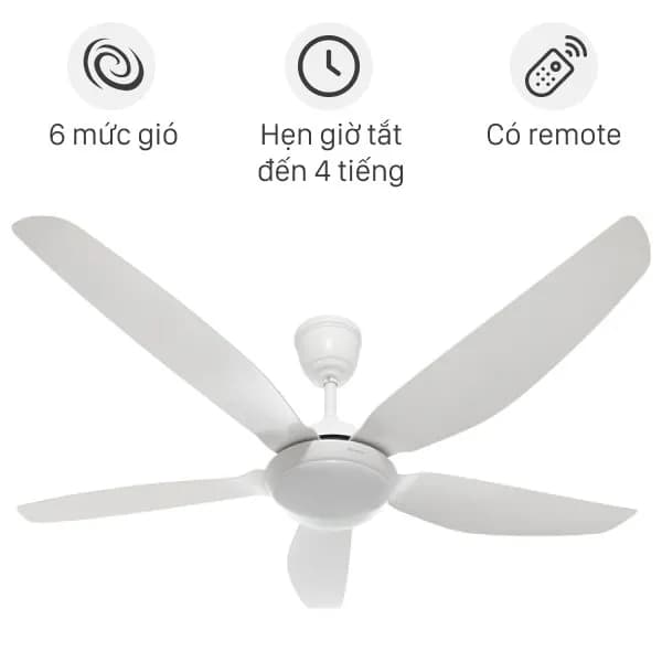 Quạt trần Kangaroo 5 cánh KG722DC 50W - Ảnh 5