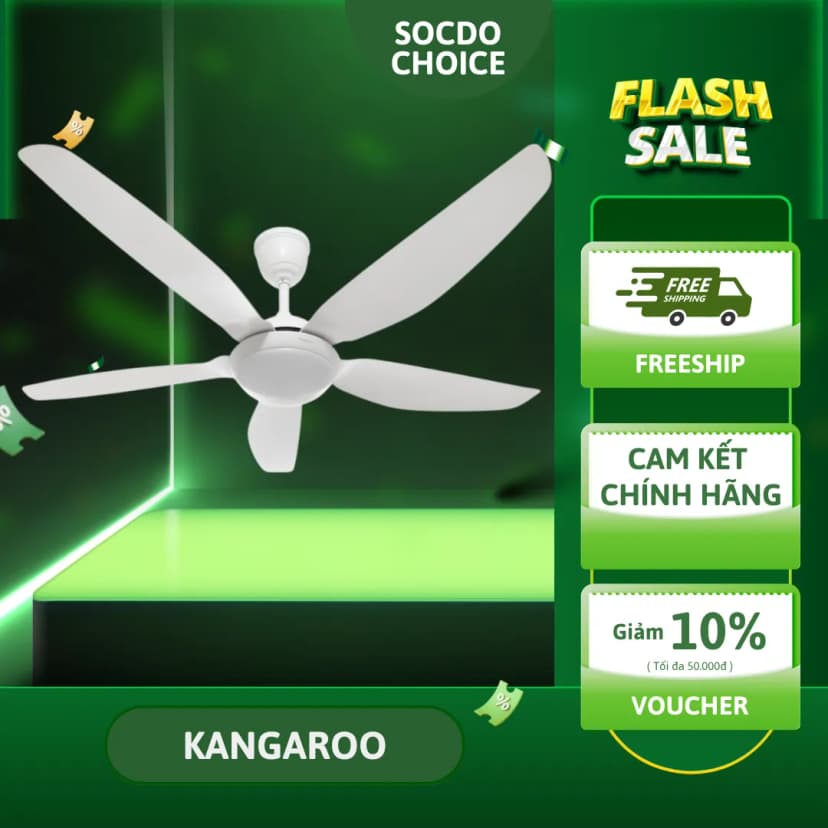 Quạt trần Kangaroo 5 cánh KGCF5DCL2 55W - Giá rẻ nhất hôm nay - Ảnh 11