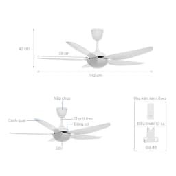 Quạt trần Kangaroo 5 cánh KGCF5DCL2 55W - Giá rẻ nhất hôm nay - Ảnh 14