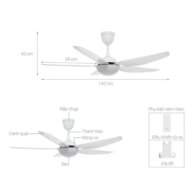 Quạt trần Kangaroo 5 cánh KGCF5DCL2 55W - Giá rẻ nhất hôm nay - Ảnh 14