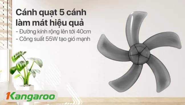 Quạt trần Kangaroo 5 cánh KGCF5DCL2 55W - Giá rẻ nhất hôm nay - Ảnh 16