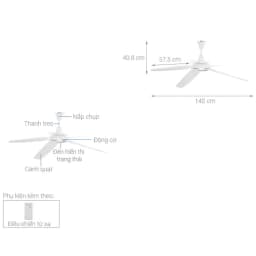 Quạt trần Kangaroo 5 cánh KGCF5DCL2 55W - Giá rẻ nhất hôm nay - Ảnh 5