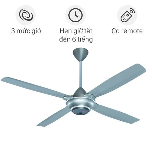 So sánh giá Quạt trần KDK 4 cánh M56XR(SIL) 59W - Tìm sản phẩm giá rẻ nhất - Ảnh 1