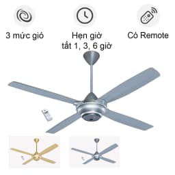 So sánh giá Quạt trần KDK 4 cánh M56XR(SIL) 59W - Tìm sản phẩm giá rẻ nhất - Ảnh 2