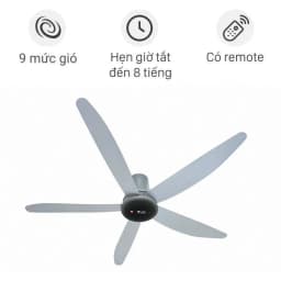 So sánh giá Quạt trần KDK 5 cánh T60AW(SIL) - Tìm sản phẩm giá rẻ nhất - Ảnh 1