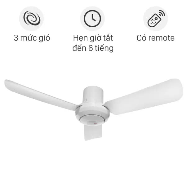 Quạt trần KDK 3 cánh M11SU(WH) 54W - Ảnh 12