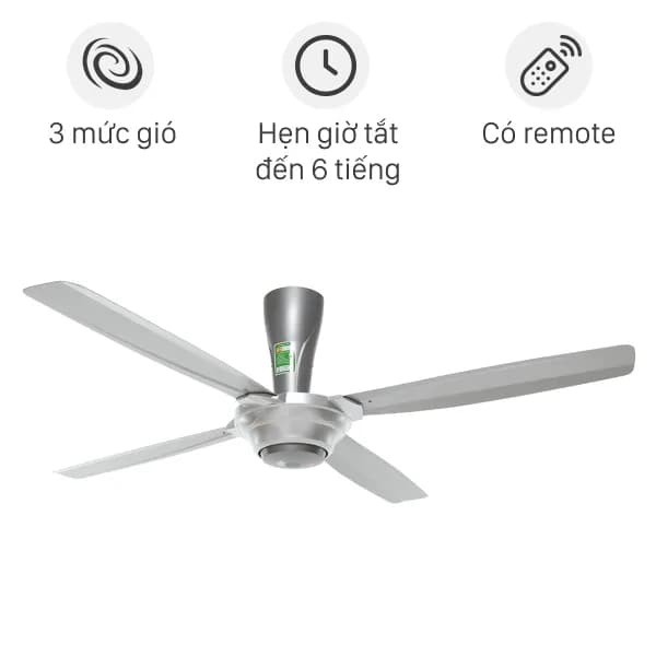 Quạt trần KDK 4 cánh M56PR(SIL) 59W - Ảnh 45