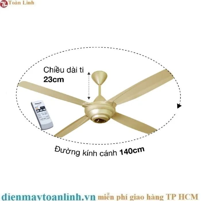 Quạt trần Panasonic 4 cánh F-56MZG-GO 59W - Giá rẻ nhất hôm nay - Ảnh 17