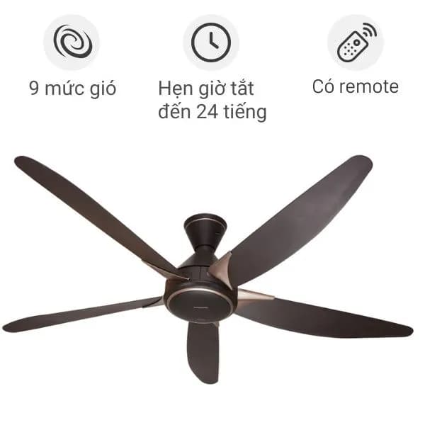 So sánh giá Quạt trần Panasonic 5 cánh F-60GDS-B 40W rẻ nhất? - Ảnh 5