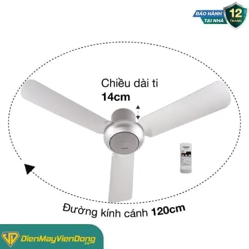 So sánh giá Quạt trần Panasonic 3 cánh F-48CZL 55W rẻ nhất? - Ảnh 12
