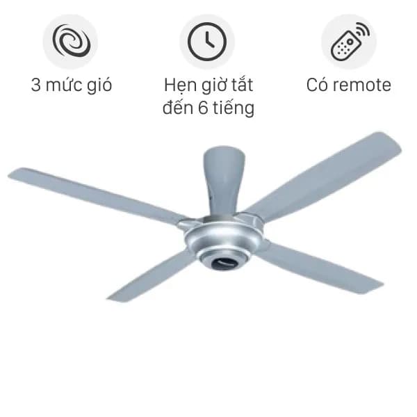 So sánh giá Quạt trần Panasonic 4 cánh F-56MPG-S 59W rẻ nhất? - Ảnh 8