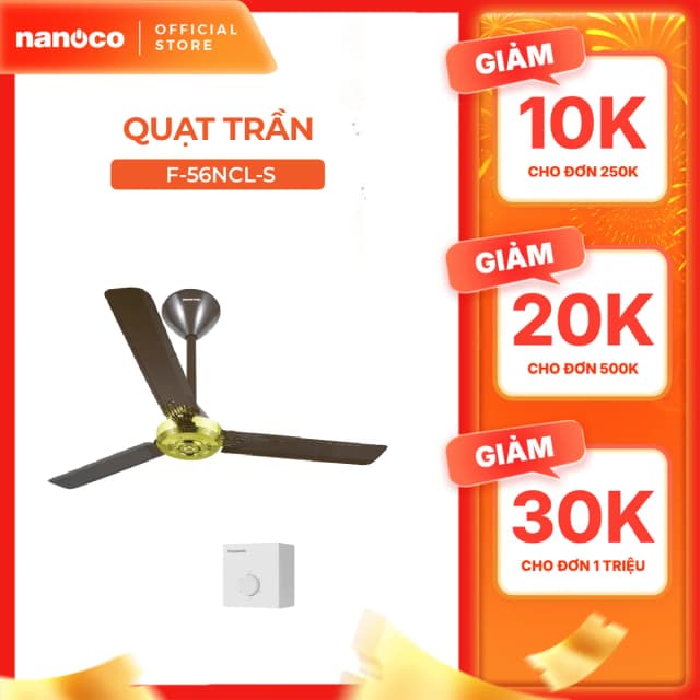 So sánh giá Quạt trần Panasonic 3 cánh F-56NCL-S 70W rẻ nhất? - Ảnh 18