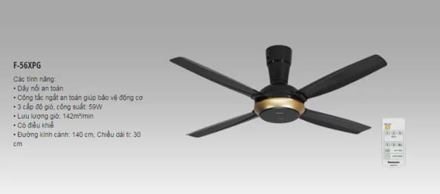 So sánh giá Quạt trần Panasonic 4 cánh F-56XPG 59W rẻ nhất? - Ảnh 19
