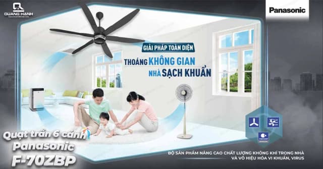 So sánh giá Quạt trần Panasonic 6 cánh F-70ZBP 51W rẻ nhất? - Ảnh 19