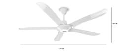 Quạt trần Rapido 5 cánh RCF-5W A56 40W - Giá rẻ nhất hôm nay - Ảnh 9