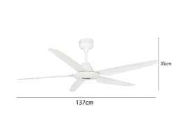 Quạt trần Rapido 5 cánh RCF-5W P54 40W
