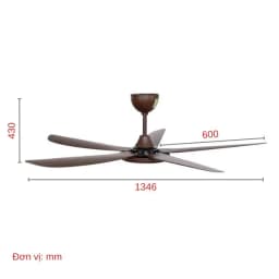 Quạt trần Sunhouse Apex 5 cánh APF7665B 50W - Giá rẻ nhất hôm nay - Ảnh 11