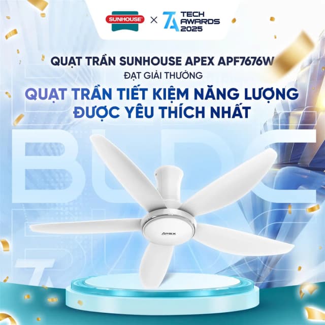 So sánh giá Quạt trần Sunhouse Apex 5 cánh APF7676W 60W rẻ nhất? - Ảnh 16