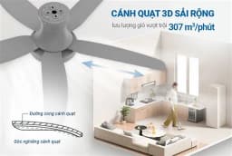 Quạt trần Sunhouse Apex 5 cánh APF7685G 60W - Giá rẻ nhất hôm nay - Ảnh 7
