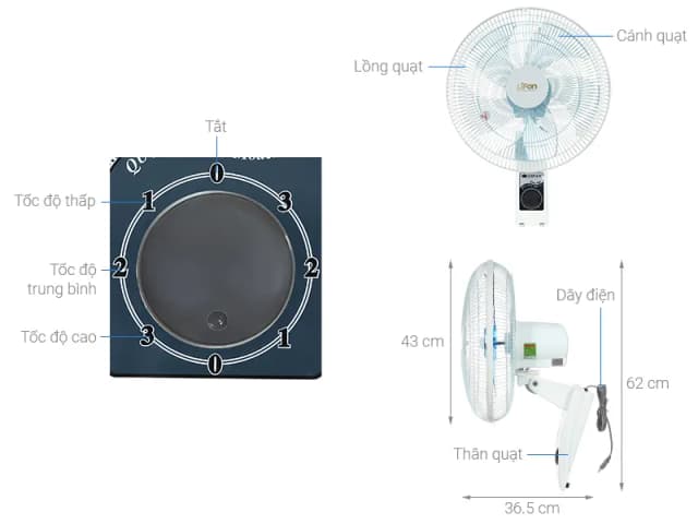 So sánh giá Quạt treo Lifan 5 cánh T-163 45W rẻ nhất? - Ảnh 17