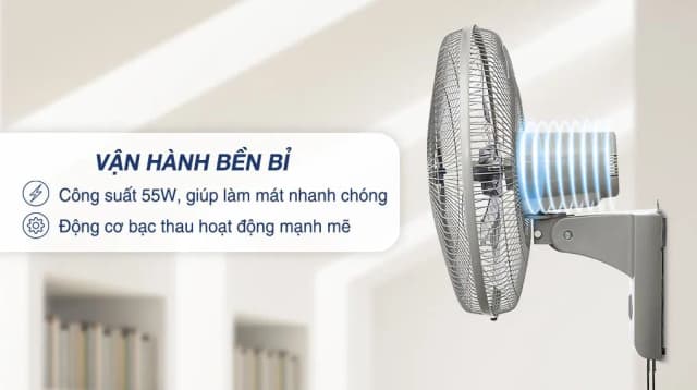 So sánh giá Quạt treo tường AC 3 cánh AWF03A163 55W rẻ nhất? - Ảnh 20
