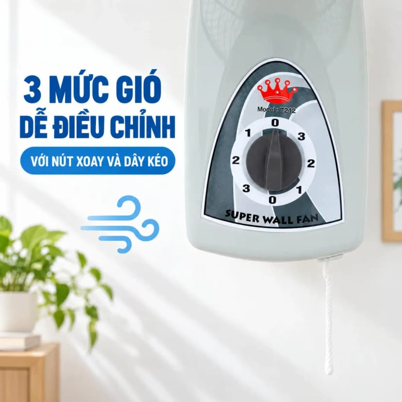 Quạt treo tường Lifan 3 cánh T-212 35W - Giá rẻ nhất hôm nay - Ảnh 4