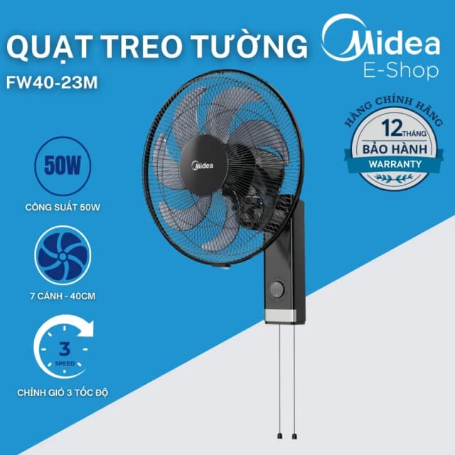 Top 1 so sánh giá Quạt treo tường Midea 7 cánh FW40-23M 50W - Tìm sản phẩm giá rẻ nhất - Ảnh 5