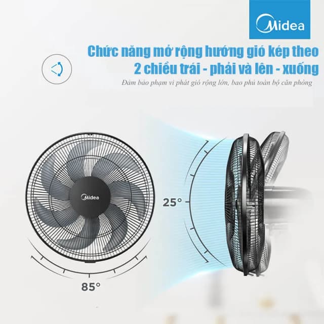 Top 1 so sánh giá Quạt treo tường Midea 7 cánh FW40-23M 50W - Tìm sản phẩm giá rẻ nhất - Ảnh 8