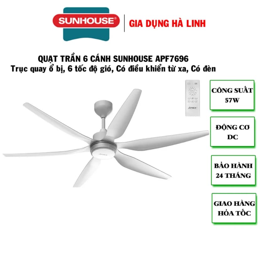 Quạt treo tường Sunhouse Apex 7 cánh APF7336W 57W - Giá rẻ nhất hôm nay - Ảnh 19
