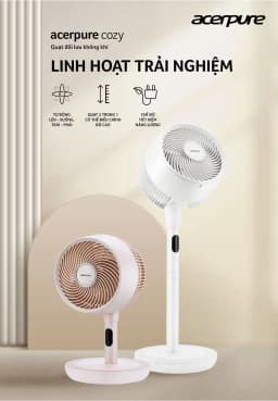 So sánh giá Quạt tuần hoàn Acerpure Cozy F2 3 cánh AF773-20P 33W - Tìm sản phẩm giá rẻ nhất - Ảnh 4