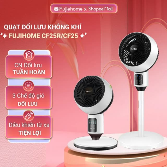 Top 1 so sánh giá Quạt tuần hoàn FUJIHOME 3 cánh CFR01PRO-VOICE 40W Đen - Tìm sản phẩm giá rẻ nhất - Ảnh 16