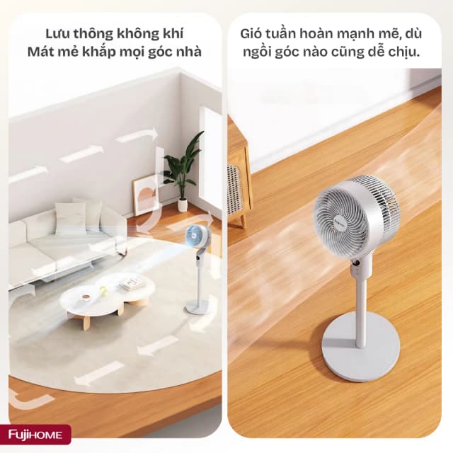 Top 1 so sánh giá Quạt tuần hoàn FUJIHOME 3 cánh CFR01PRO-VOICE 40W - Trắng - Tìm sản phẩm giá rẻ nhất - Ảnh 4