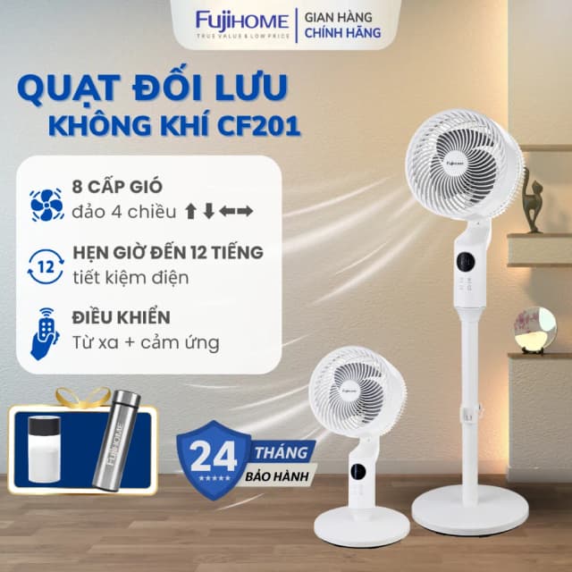 Top 1 so sánh giá Quạt tuần hoàn FUJIHOME 3 cánh CFR04-VOICE 40W - Xám - Tìm sản phẩm giá rẻ nhất - Ảnh 17