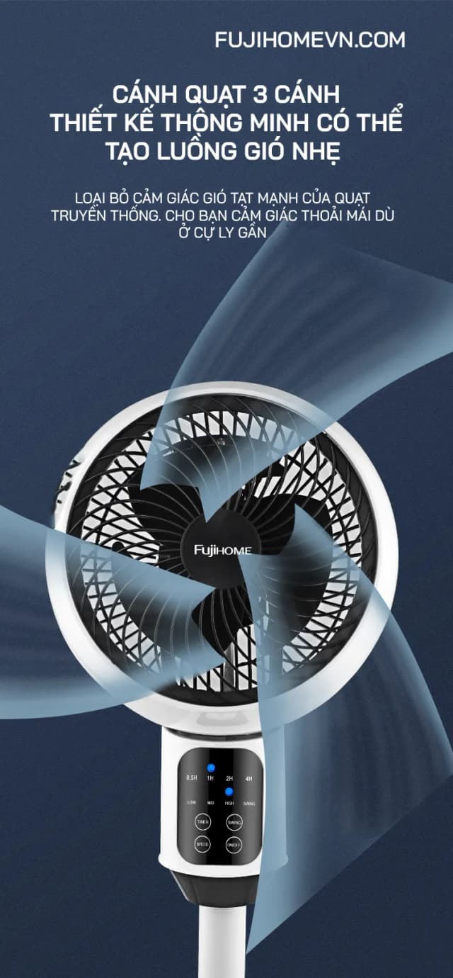 Top 1 so sánh giá Quạt tuần hoàn FUJIHOME 3 cánh CFR04-VOICE 40W - Xám - Tìm sản phẩm giá rẻ nhất - Ảnh 19