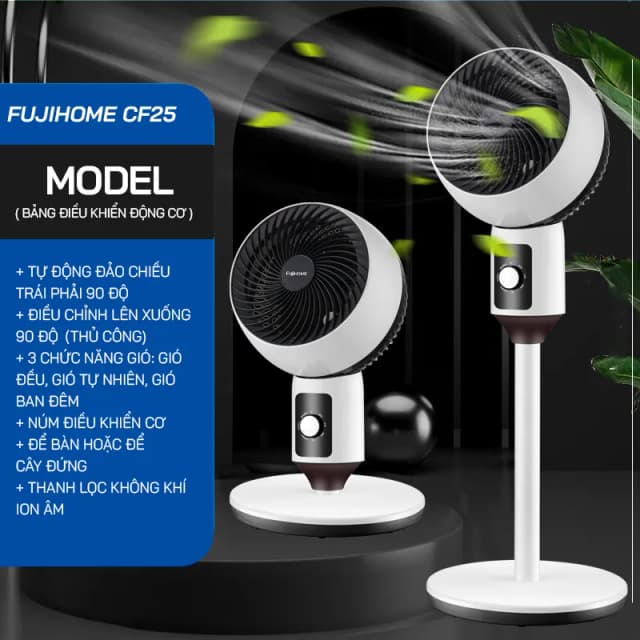 Top 1 so sánh giá Quạt tuần hoàn FUJIHOME 3 cánh CFR04-VOICE 40W - Xám - Tìm sản phẩm giá rẻ nhất - Ảnh 20