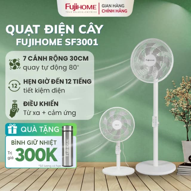 Top 1 so sánh giá Quạt tuần hoàn FUJIHOME 3 cánh CFR04-VOICE 40W - Xám - Tìm sản phẩm giá rẻ nhất - Ảnh 8