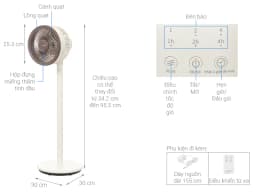 So sánh giá Quạt tuần hoàn Sharp 3 cánh PJ-CD227V-W 24W - Tìm sản phẩm giá rẻ nhất - Ảnh 6