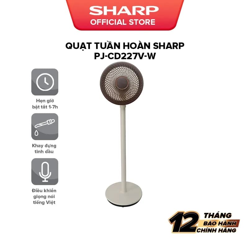 So sánh giá Quạt tuần hoàn Sharp 3 cánh PJ-CD227V-W 24W - Tìm sản phẩm giá rẻ nhất - Ảnh 8