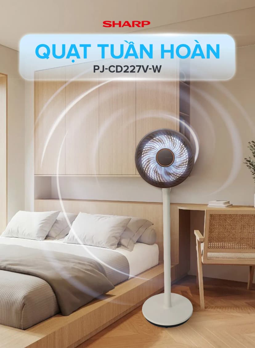 So sánh giá Quạt tuần hoàn Sharp 3 cánh PJ-CD227V-W 24W - Tìm sản phẩm giá rẻ nhất - Ảnh 9
