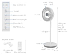 Quạt tuần hoàn Sharp 9 cánh PJ-CD404V-W 24W - Giá rẻ nhất hôm nay - Ảnh 6