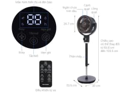 So sánh giá Quạt tuần hoàn Sharp 3 cánh PJ-CD433V-H 20W - Tìm sản phẩm giá rẻ nhất - Ảnh 6