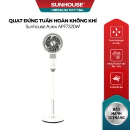 Quạt tuần hoàn Sunhouse Apex 3 cánh APF7320W 40W