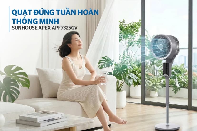 So sánh giá Quạt tuần hoàn Sunhouse Apex 3 cánh APF7320W 40W - Tìm sản phẩm giá rẻ nhất - Ảnh 4