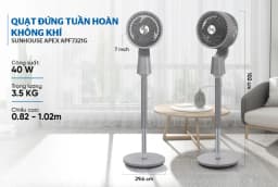 So sánh giá Quạt tuần hoàn Sunhouse Apex 3 cánh APF7320W 40W - Tìm sản phẩm giá rẻ nhất - Ảnh 9