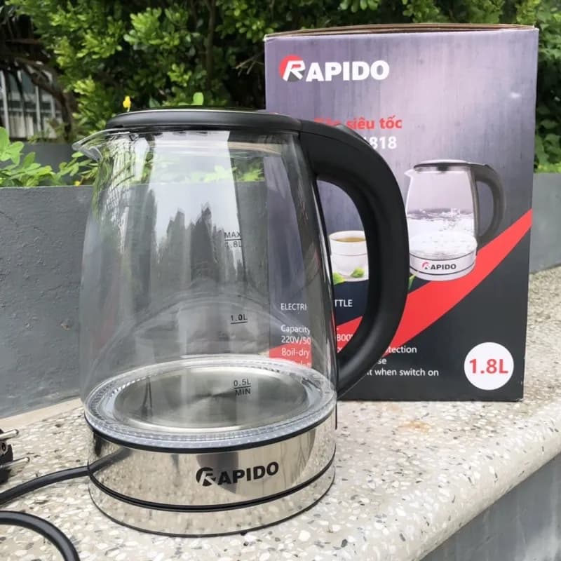 Bình đun siêu tốc Rapido 1.8 lít RK1815-2S - Giá rẻ nhất hôm nay - Ảnh 16