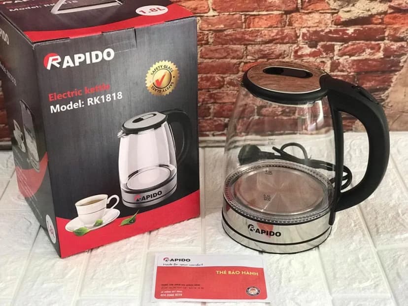 Bình đun siêu tốc Rapido 1.8 lít RK1815-2S - Giá rẻ nhất hôm nay - Ảnh 28