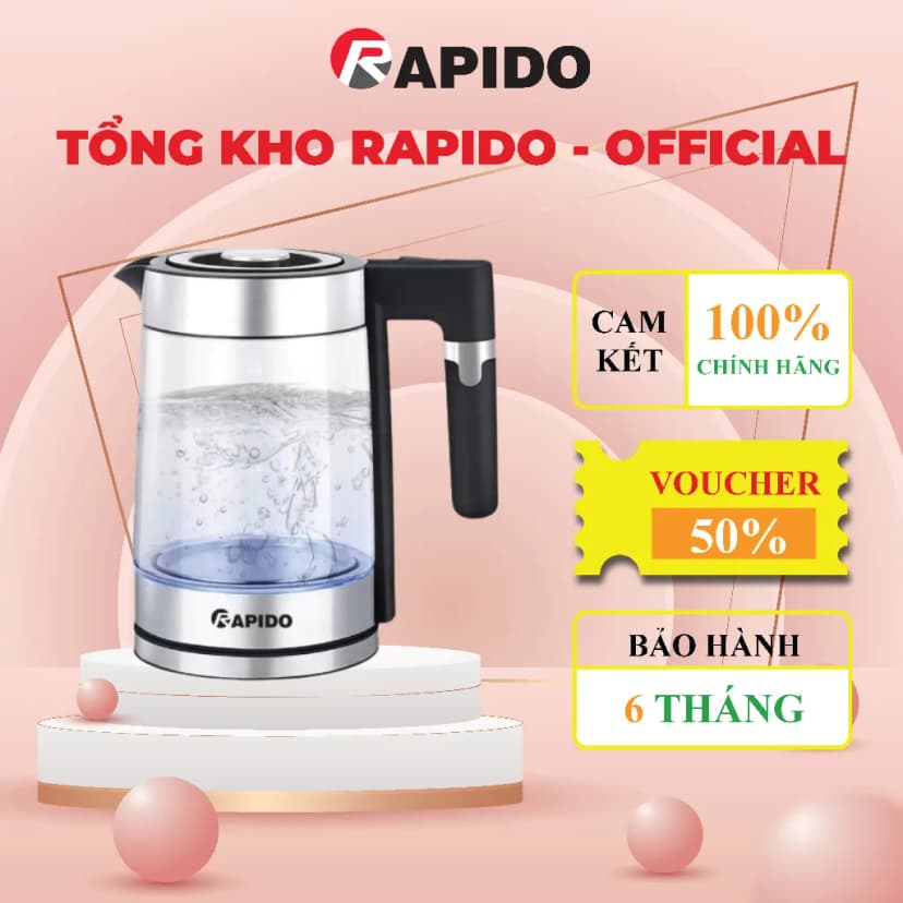 Bình đun siêu tốc Rapido 1.8 lít RK1815-2S - Giá rẻ nhất hôm nay - Ảnh 29