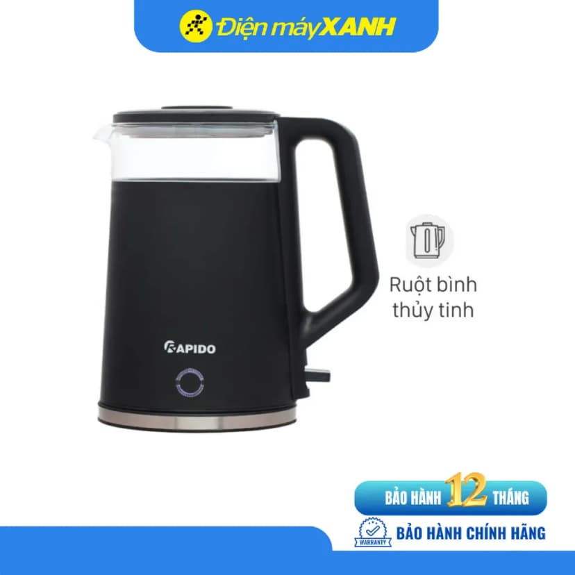 Bình đun siêu tốc Rapido 1.8 lít RK1815-2S - Giá rẻ nhất hôm nay - Ảnh 4